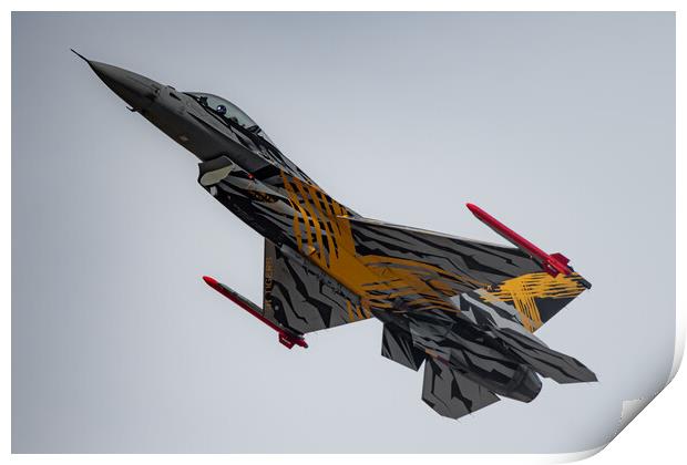 Belgian F16 Fighting Falcon Print by J Biggadike