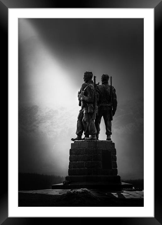 Commando Memorial Framed Mounted Print by Bill Allsopp