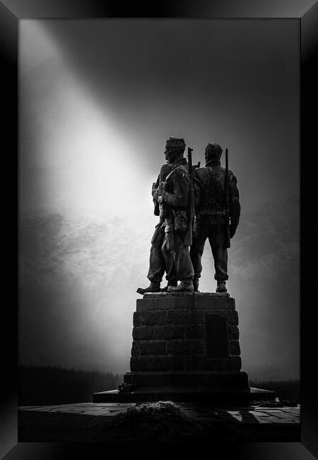 Commando Memorial Framed Print by Bill Allsopp