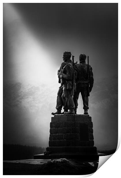 Commando Memorial Print by Bill Allsopp