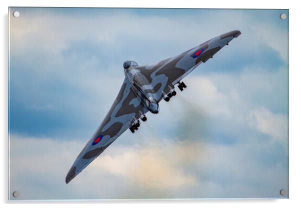 Avro Vulcan bomber XH558 Acrylic by Oxon Images