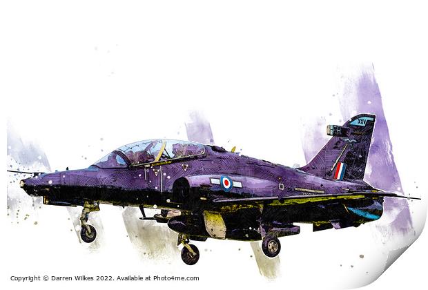 Hawk T2 Art Print by Darren Wilkes