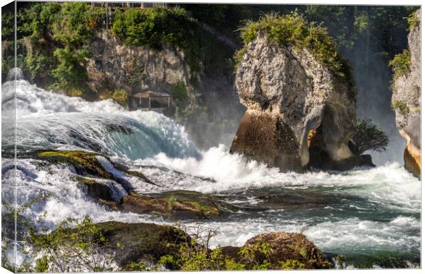 Rhine Falls Switzerland Canvas Print by peter schickert