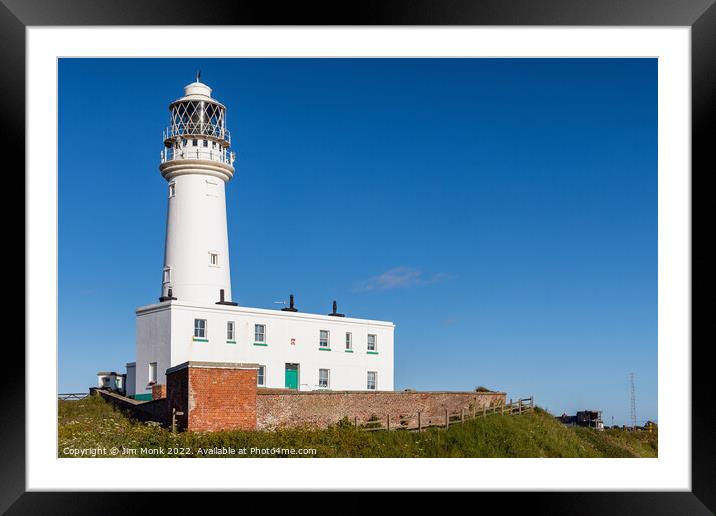 Flamborough Head Lighthouse Framed Mounted Print by Jim Monk