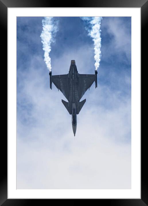 SAAB JAS-39C Gripen Framed Mounted Print by J Biggadike