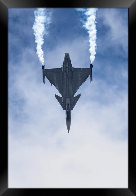 SAAB JAS-39C Gripen Framed Print by J Biggadike