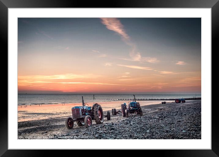 Cromer Beach Sunrise Norfolk  Framed Mounted Print by Jim Key