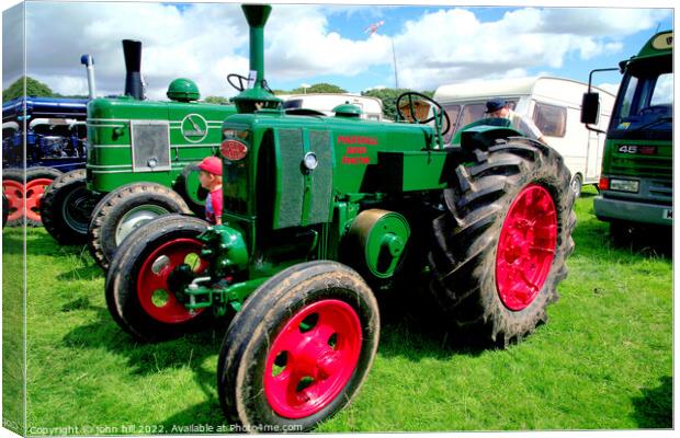 Vintage 1947 Field Marshall 2 tractor. Canvas Print by john hill