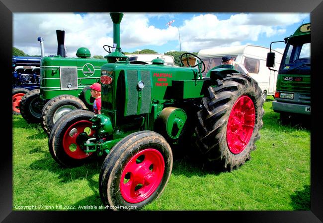 Vintage 1947 Field Marshall 2 tractor. Framed Print by john hill