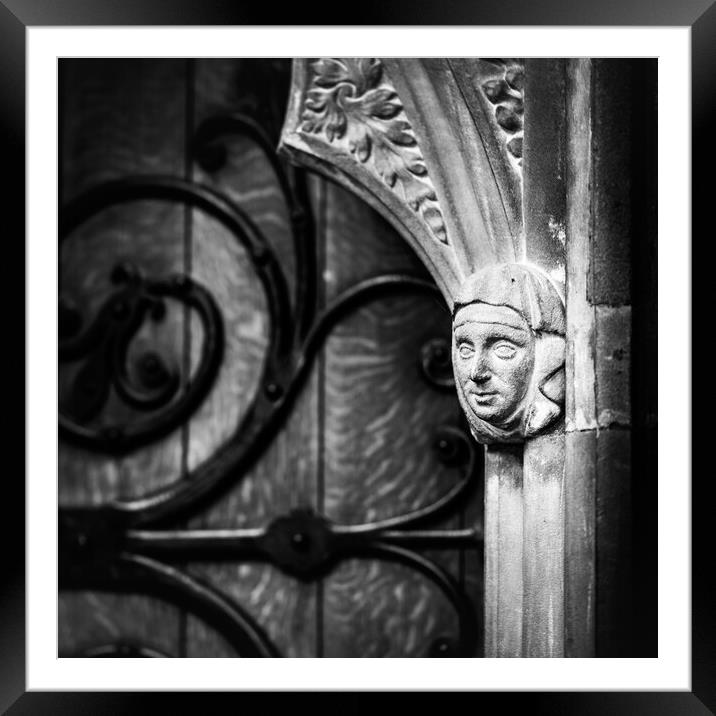 The face at the door. Framed Mounted Print by Bill Allsopp