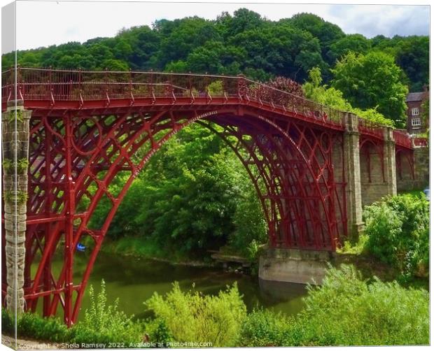 The Iron Bridge Canvas Print by Sheila Ramsey