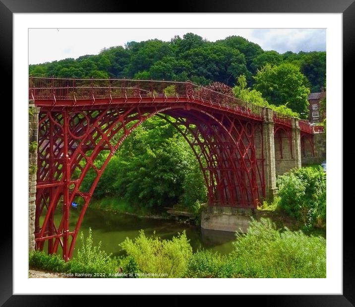 The Iron Bridge Framed Mounted Print by Sheila Ramsey