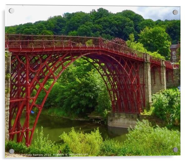 The Iron Bridge Acrylic by Sheila Ramsey