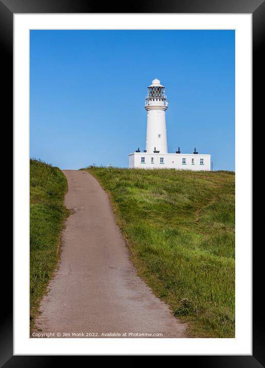 Flamborough Lighthouse Framed Mounted Print by Jim Monk