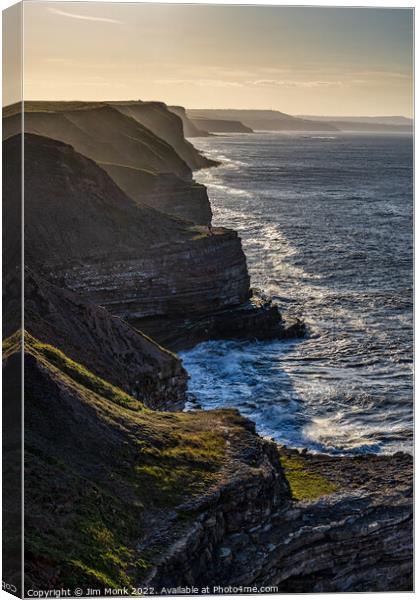 View from Filey Brigg Canvas Print by Jim Monk