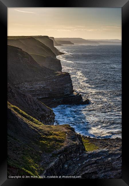 View from Filey Brigg Framed Print by Jim Monk
