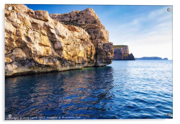Majestic Cliffs of Cabrera Island - CR2204-7392-OR Acrylic by Jordi Carrio