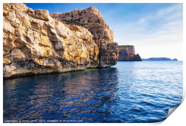Majestic Cliffs of Cabrera Island - CR2204-7392-OR Print by Jordi Carrio