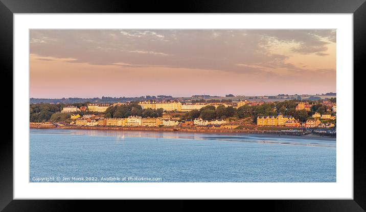 Filey Sunrise Framed Mounted Print by Jim Monk