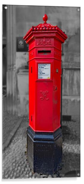 Victorian Post Box Acrylic by Joyce Storey