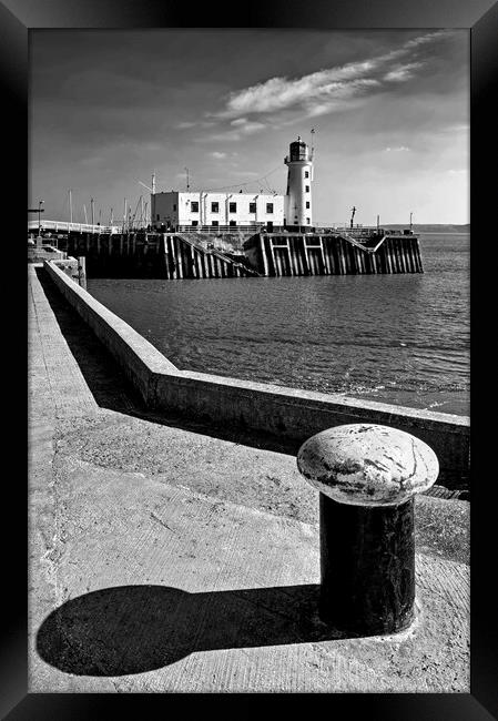 Scarborough Lighthouse North Yorkshire  Framed Print by Darren Galpin