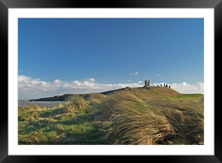 Breezy Dunstanburgh Framed Mounted Print by Colin Chipp