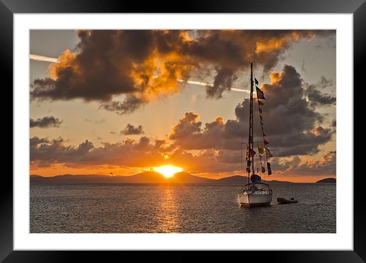 Caribbean Sunrise Framed Mounted Print by Ian Collins
