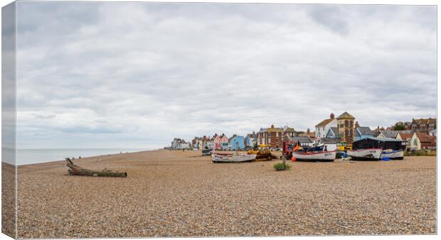 Aldeburgh Beach panorama Canvas Print by Jason Wells