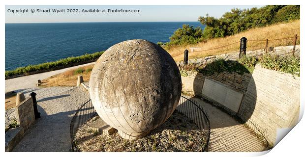 The Great Globe at Durlston Country Park, Swanage Print by Stuart Wyatt