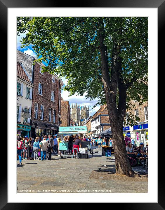 York in August Framed Mounted Print by GJS Photography Artist