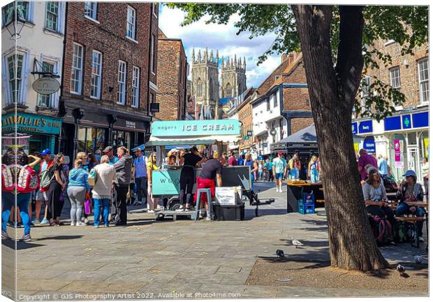 York in August Streetview Canvas Print by GJS Photography Artist
