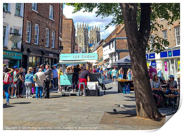York in August Streetview Print by GJS Photography Artist