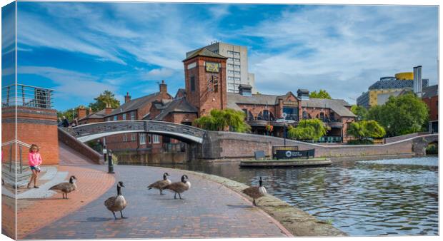 Birmingham Old Canal Canvas Print by Bill Allsopp