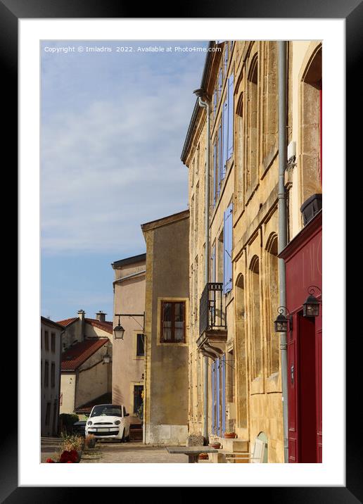 Town Square, Montmédy, France Framed Mounted Print by Imladris 