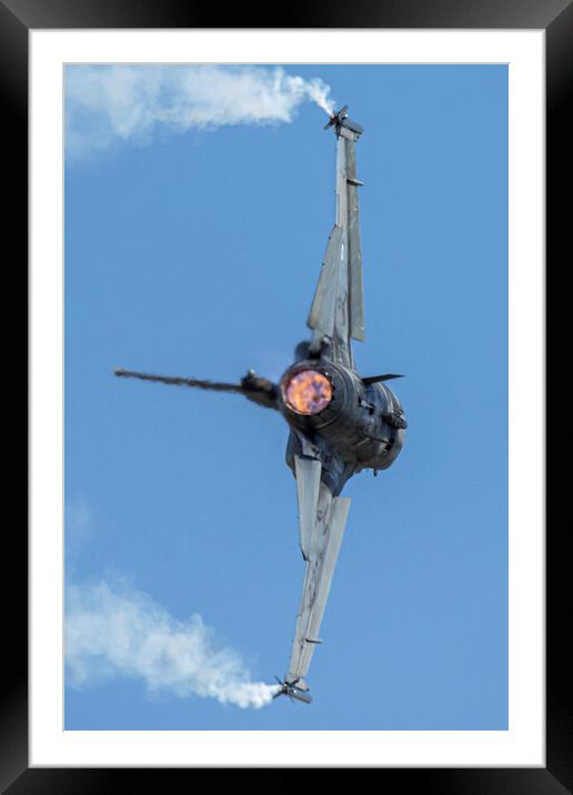 F-16C Fighting Falcon Zeus Framed Mounted Print by J Biggadike