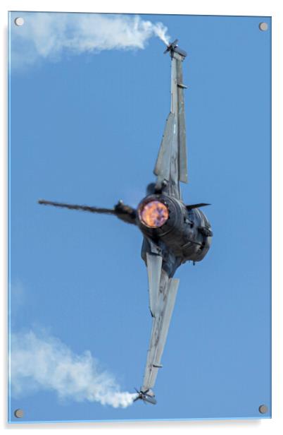 F-16C Fighting Falcon Zeus Acrylic by J Biggadike