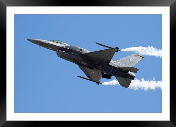 F-16C Fighting Falcon Zeus Framed Mounted Print by J Biggadike