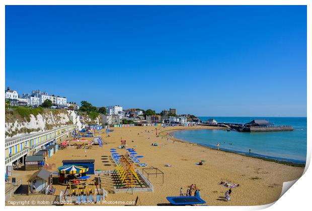 Broadstairs Beach, Viking Bay during the summer Print by Robin Lee