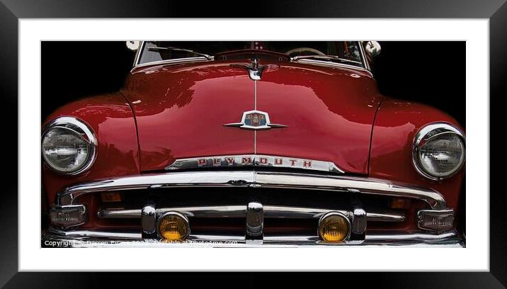American car Framed Mounted Print by Darren Evans