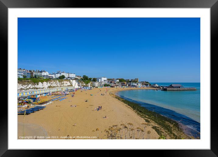 Broadstairs Viking Bay Framed Mounted Print by Robin Lee