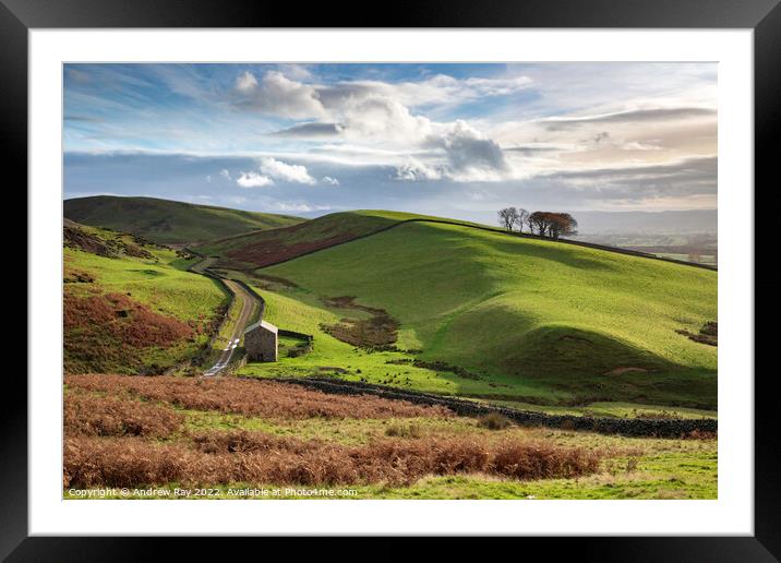 Barn in North Pennines Framed Mounted Print by Andrew Ray