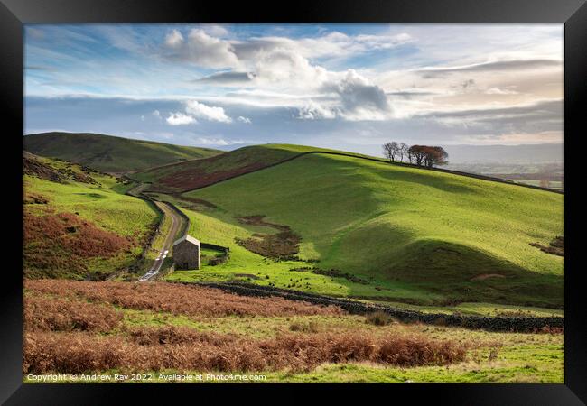 Barn in North Pennines Framed Print by Andrew Ray