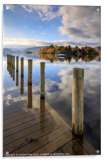 Posts at Derwentwater Acrylic by Andrew Ray
