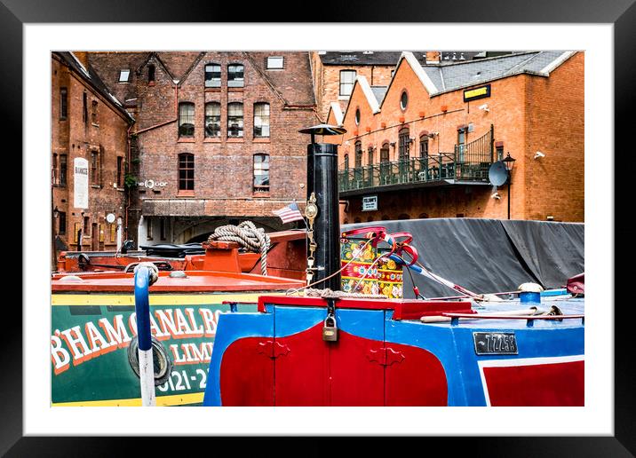 Boats and bricks. Framed Mounted Print by Bill Allsopp