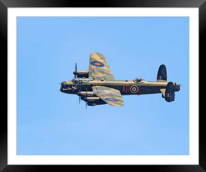 Avro Lancaster Framed Mounted Print by Brett Pearson