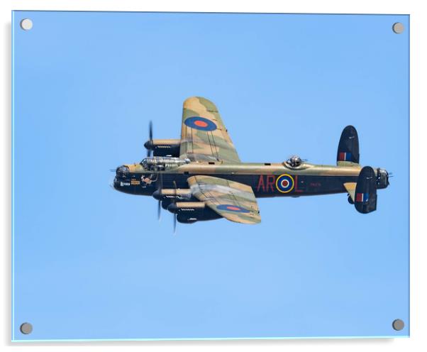 Avro Lancaster Acrylic by Brett Pearson