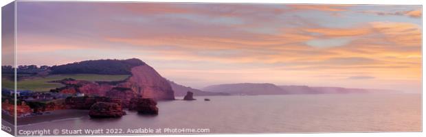 Peaceful Sunrise Panorama Canvas Print by Stuart Wyatt