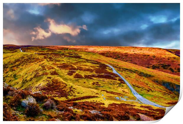 Storm over the Long Mynd Print by Scott Paul