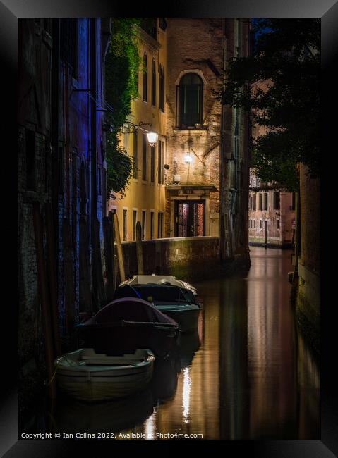 Rio di San Polo, Venice Framed Print by Ian Collins