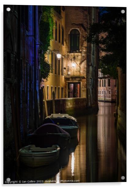 Rio di San Polo, Venice Acrylic by Ian Collins